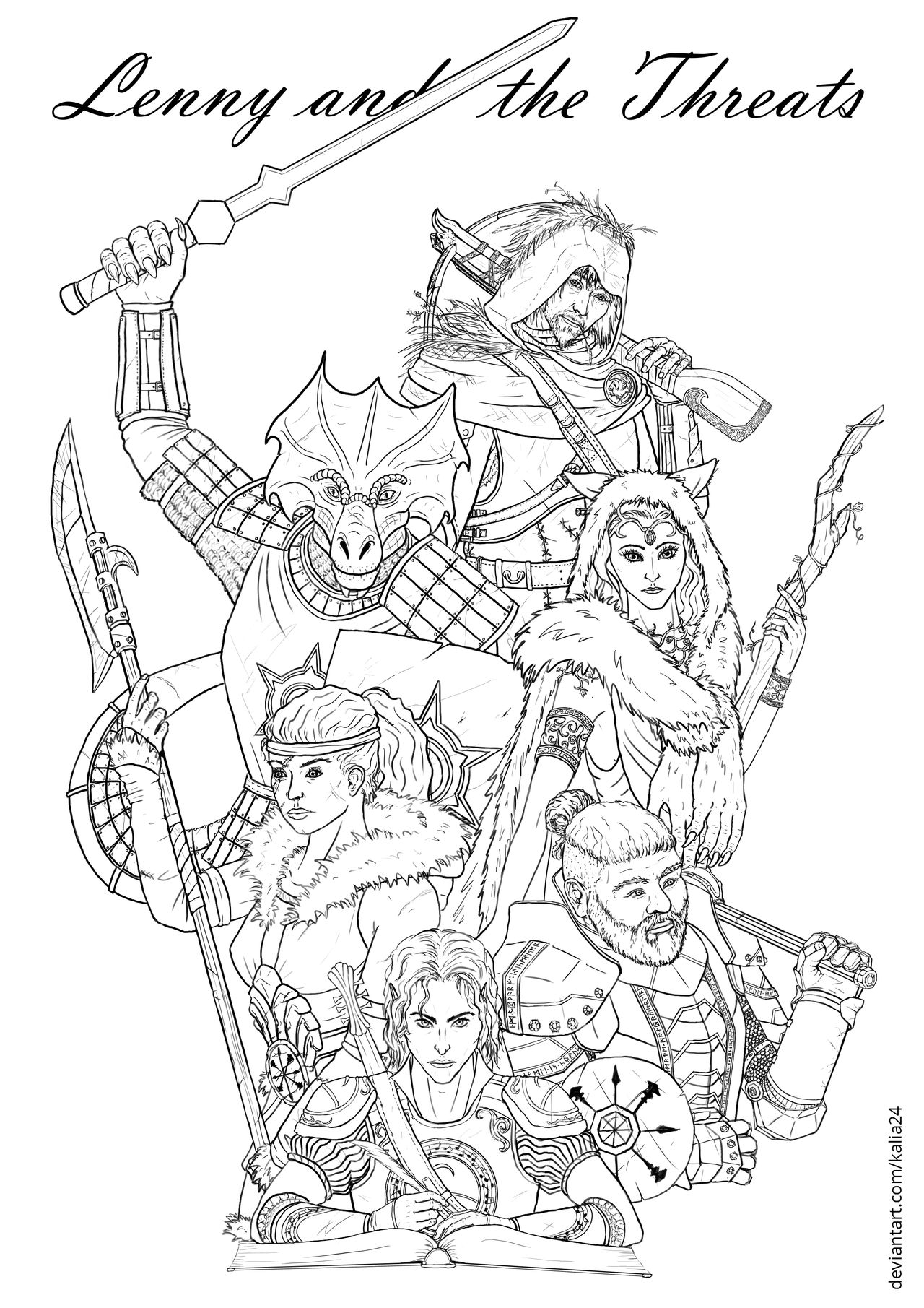 D&D roleplaying players' team
